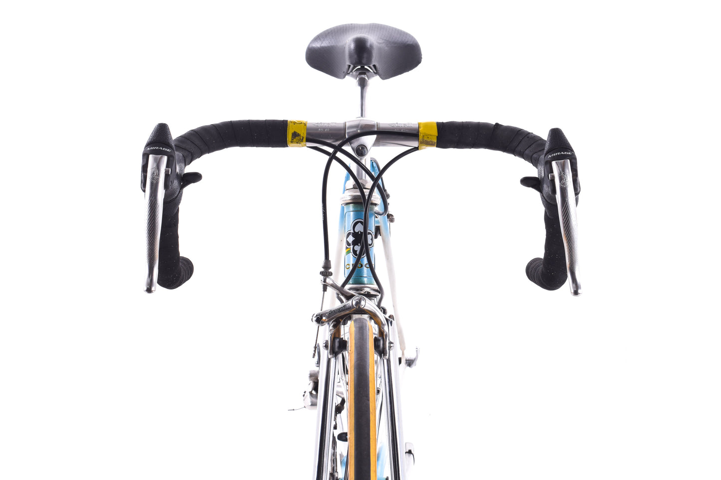 USED Vintage Ciocc Lugged Steel Road Bike 48cm Campagnolo Mirage Blue/White/Chrome Made in Italy- AS IS