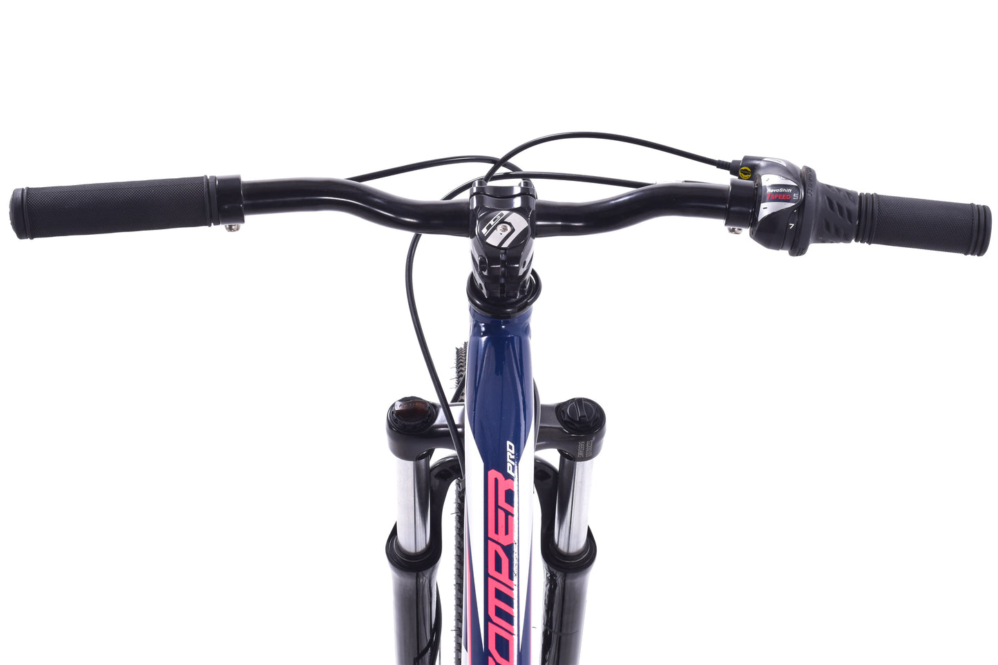 USED GT Stomper Pro Youth Alloy MTB 26" Shimano 7 Speed Blue/Pink/Gray