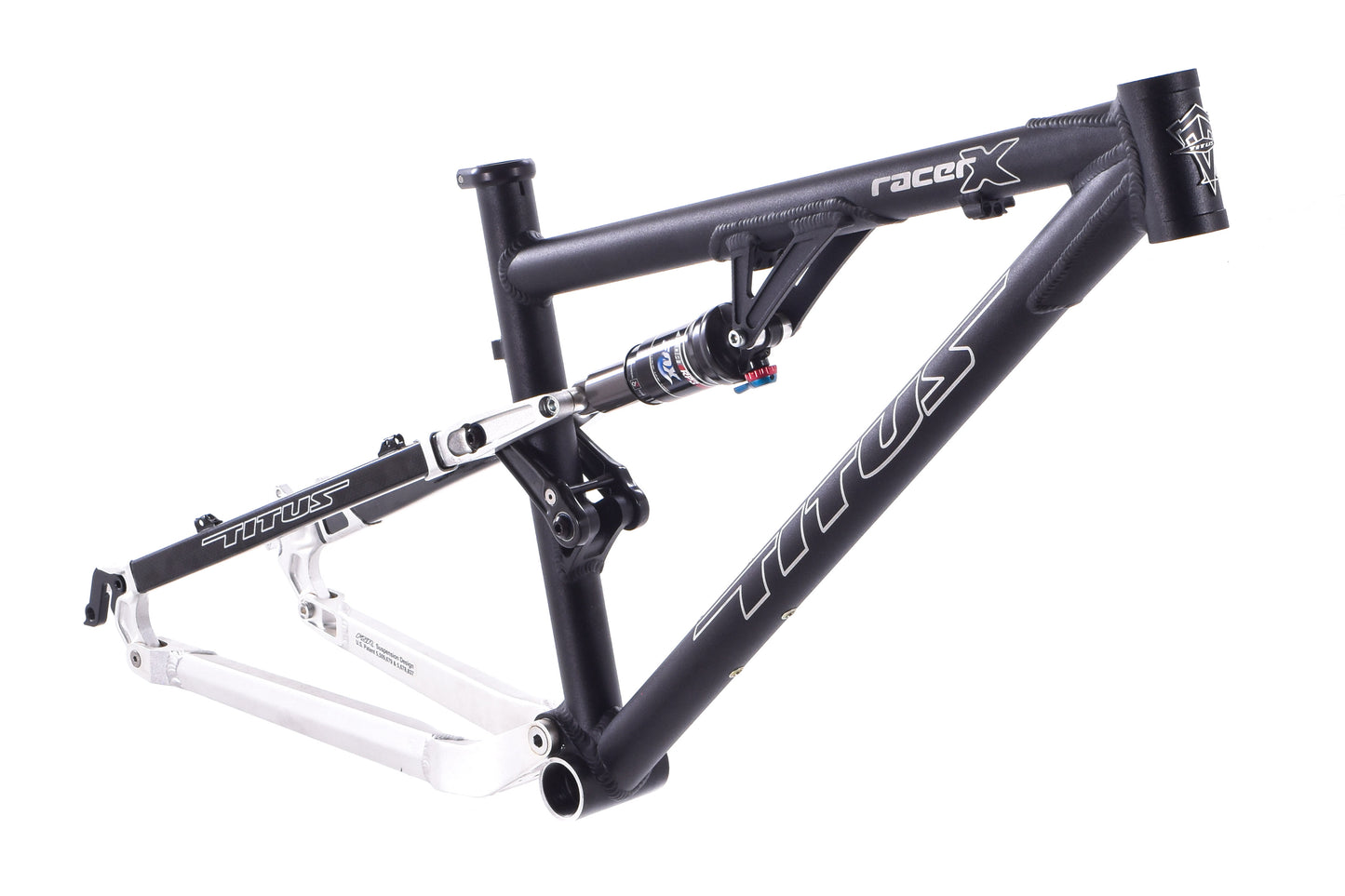 NEW 2008 Titus Racer X 100 XS frame Aluminum Carbon seat stays Fox RP3 26" wheels Made in USA