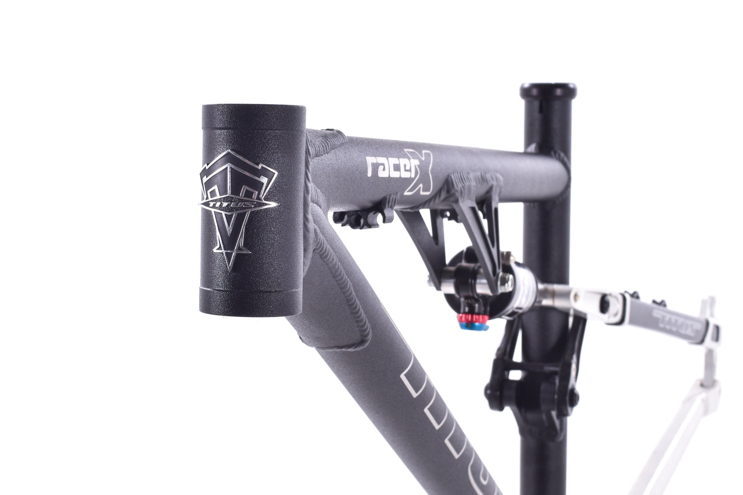 NEW 2008 Titus Racer X 100 XS frame Aluminum Carbon seat stays Fox RP3 26" wheels Made in USA