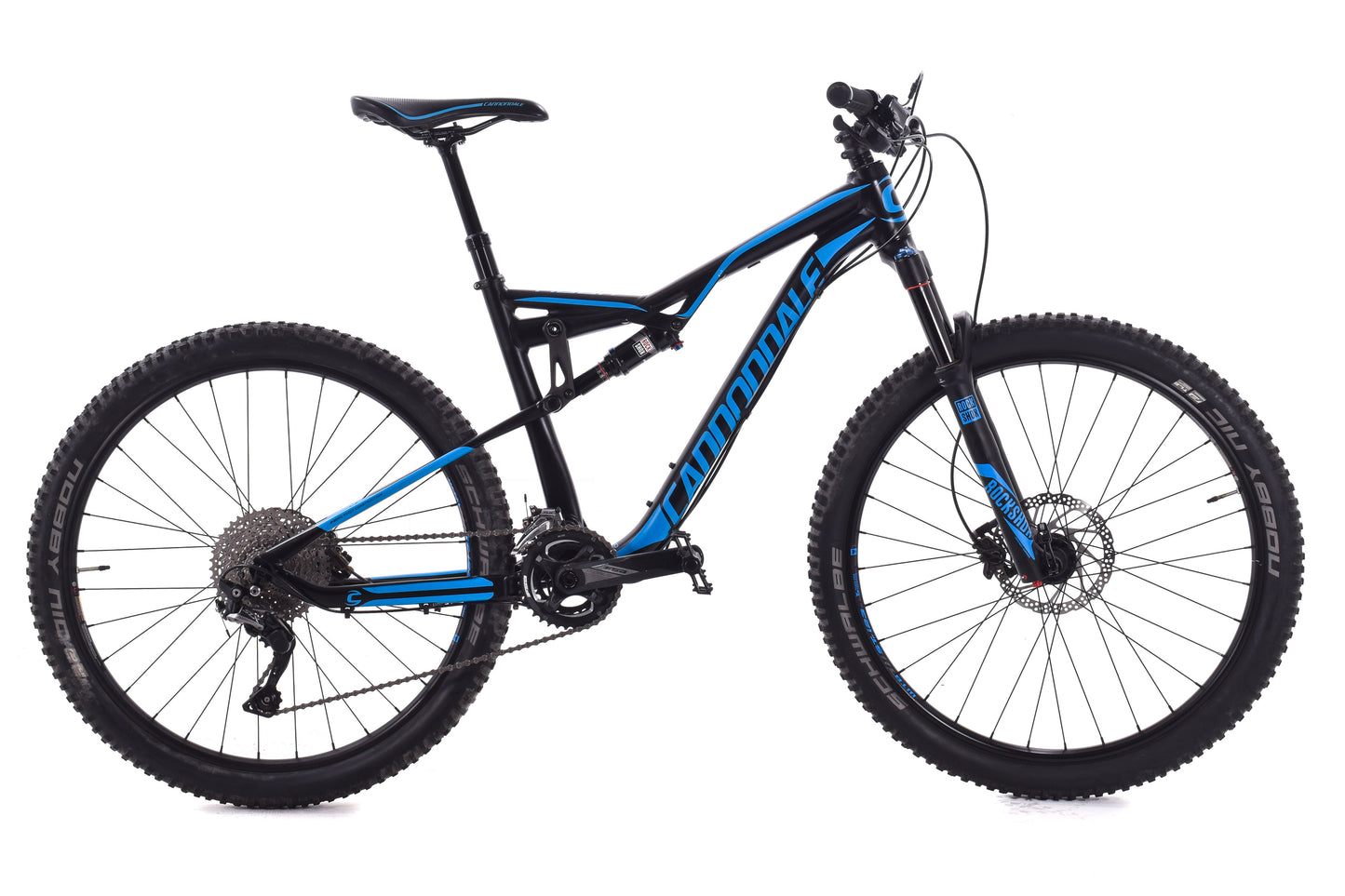 USED 2017 Cannondale Habit 4 27.5" Full Suspension Mountain Bike Medium SLX 2x11