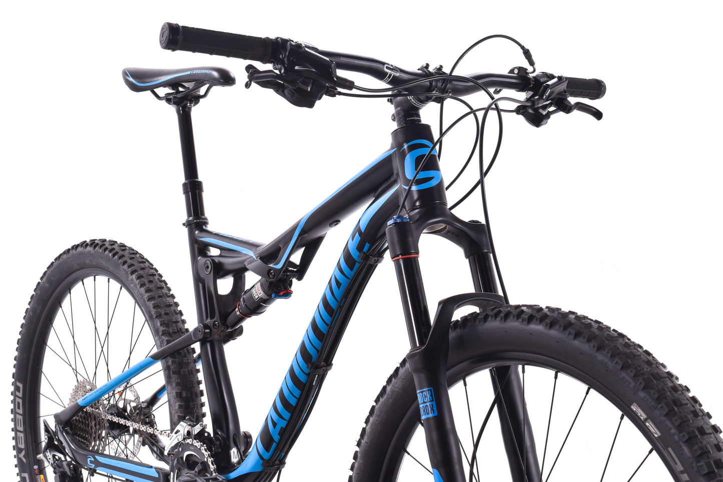 USED 2017 Cannondale Habit 4 27.5" Full Suspension Mountain Bike Medium SLX 2x11