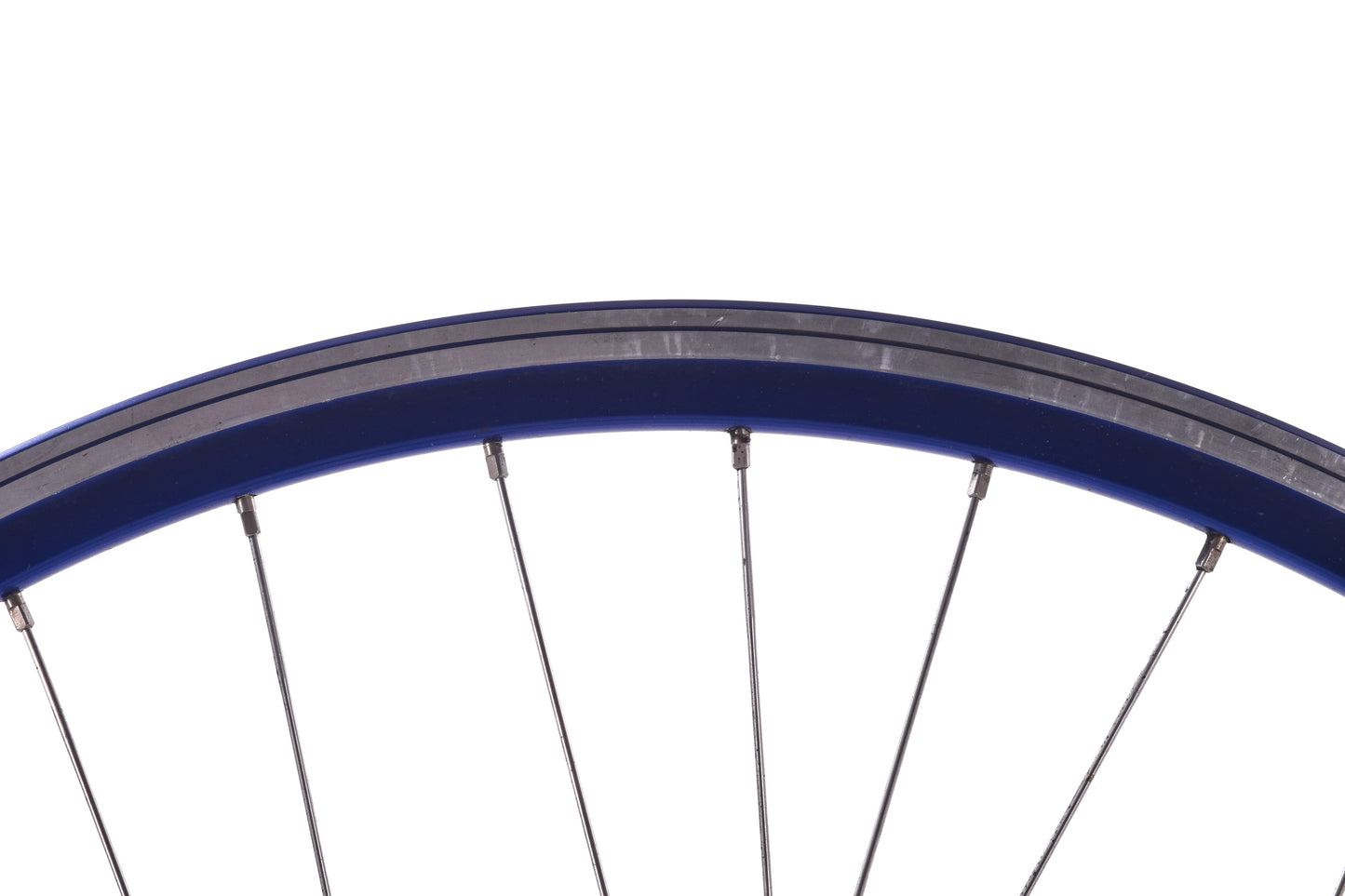 USED FIR Track Wheelset with Vintage Campagnolo Hubs Blue Rims Fixed Gear