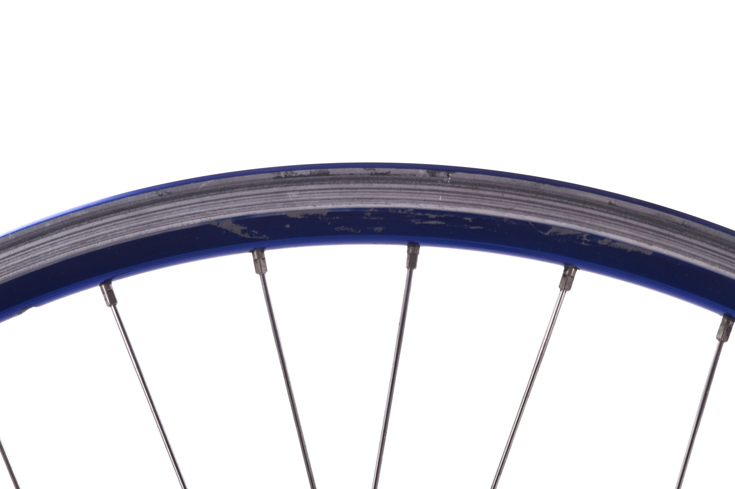 USED FIR Track Wheelset with Vintage Campagnolo Hubs Blue Rims Fixed Gear