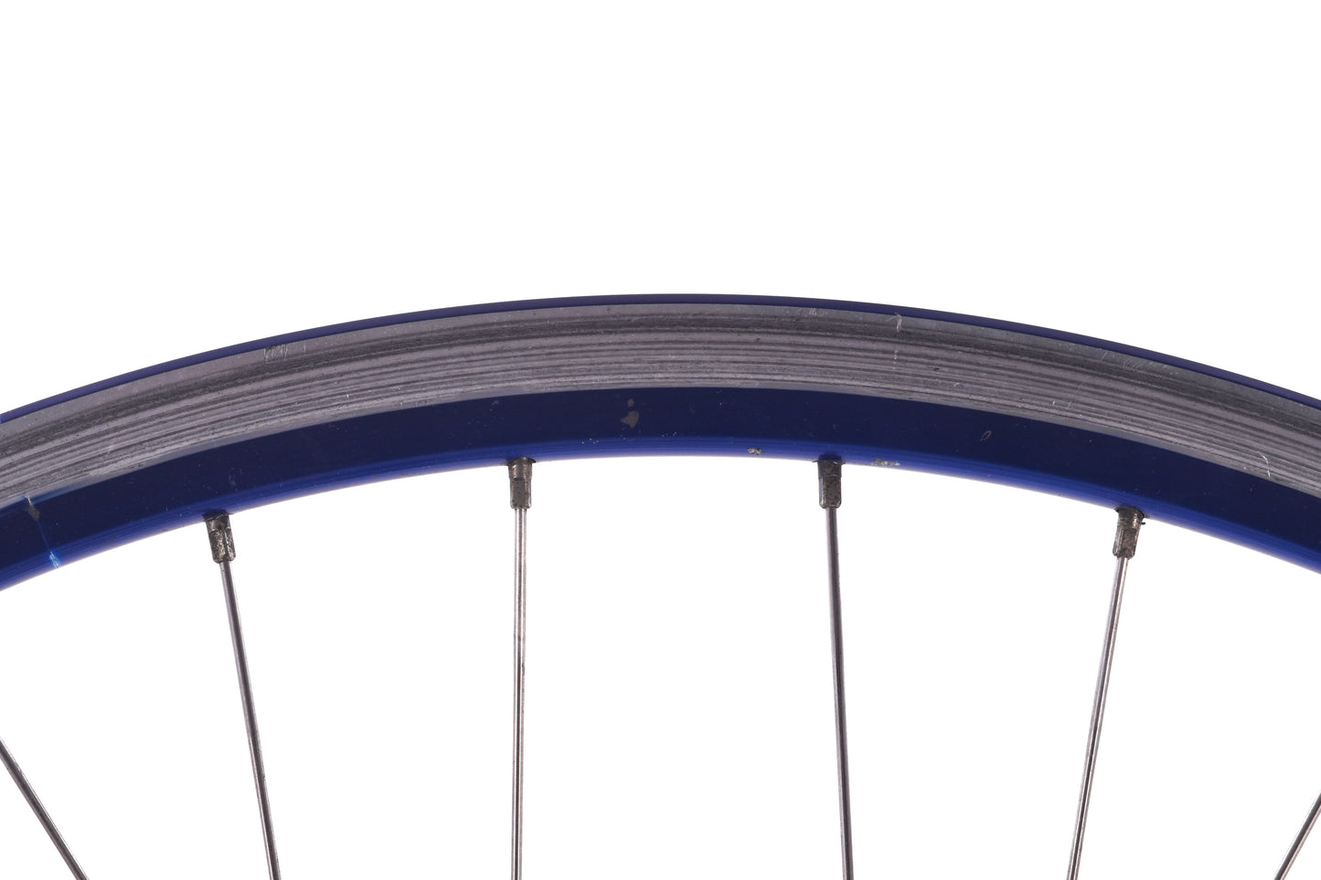 USED FIR Track Wheelset with Vintage Campagnolo Hubs Blue Rims Fixed Gear