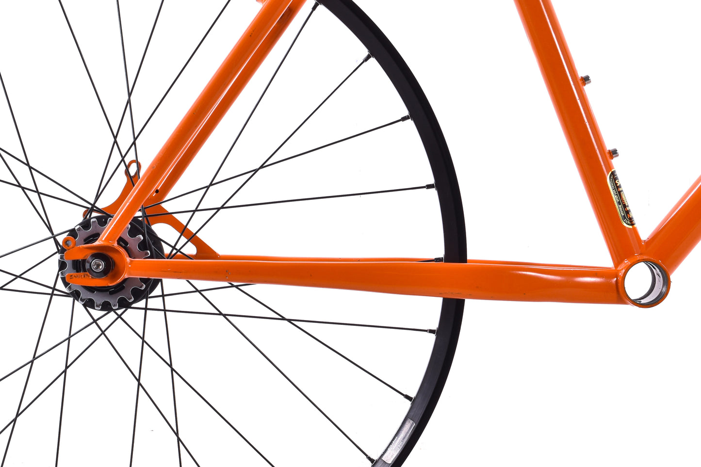 USED Surly 1x1 Single Speed 26" Steel Mountain Bike Frameset Medium Disc/Canti-Brake w/ Wheels and Chris King Headset Orange
