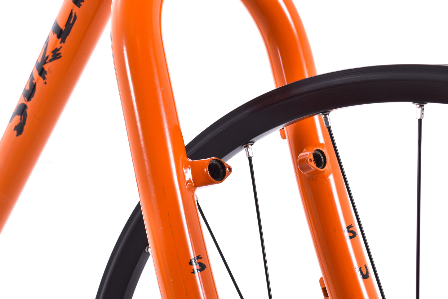 USED Surly 1x1 Single Speed 26" Steel Mountain Bike Frameset Medium Disc/Canti-Brake w/ Wheels and Chris King Headset Orange