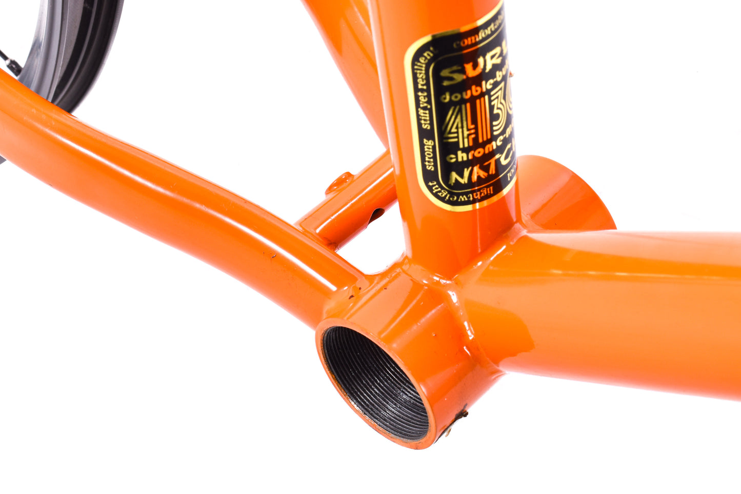 USED Surly 1x1 Single Speed 26" Steel Mountain Bike Frameset Medium Disc/Canti-Brake w/ Wheels and Chris King Headset Orange