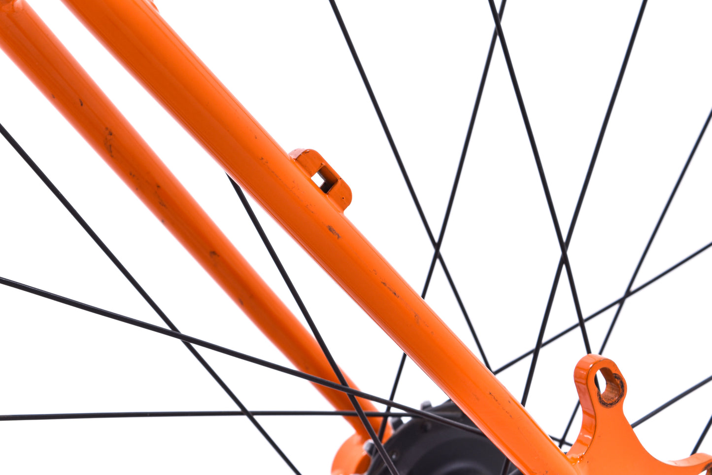 USED Surly 1x1 Single Speed 26" Steel Mountain Bike Frameset Medium Disc/Canti-Brake w/ Wheels and Chris King Headset Orange