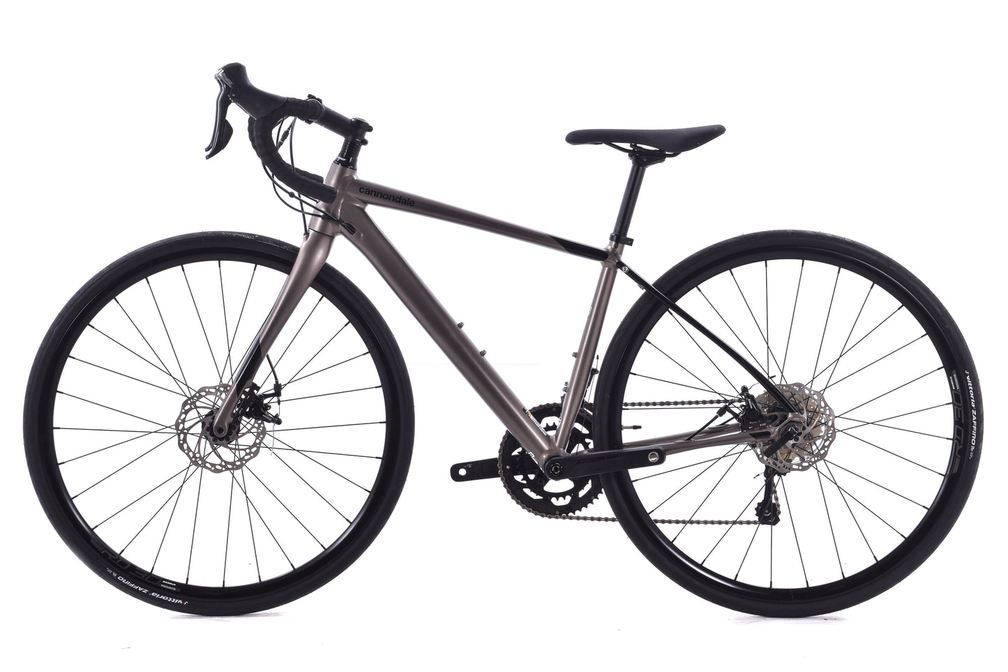 USED Cannondale Synapse Tiagra Disc 48cm Aluminum Road Bike Shimano 2x10 speed Metero Gray
