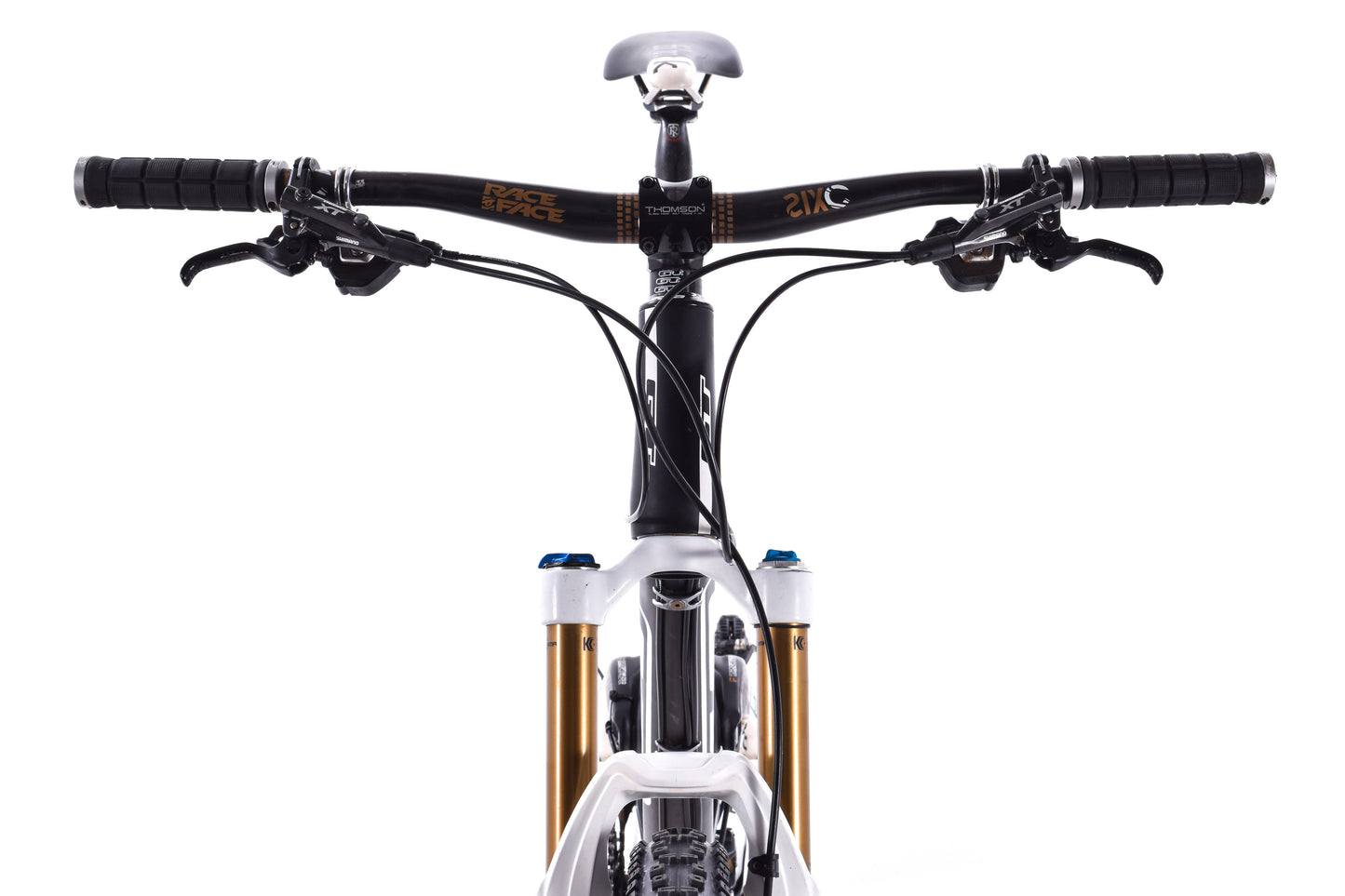 USED 2014 GT Sensor Team 27.5" Carbon Full Suspension Mountain Bike XL Shimano XTR 3x10 speed Fox Kashima