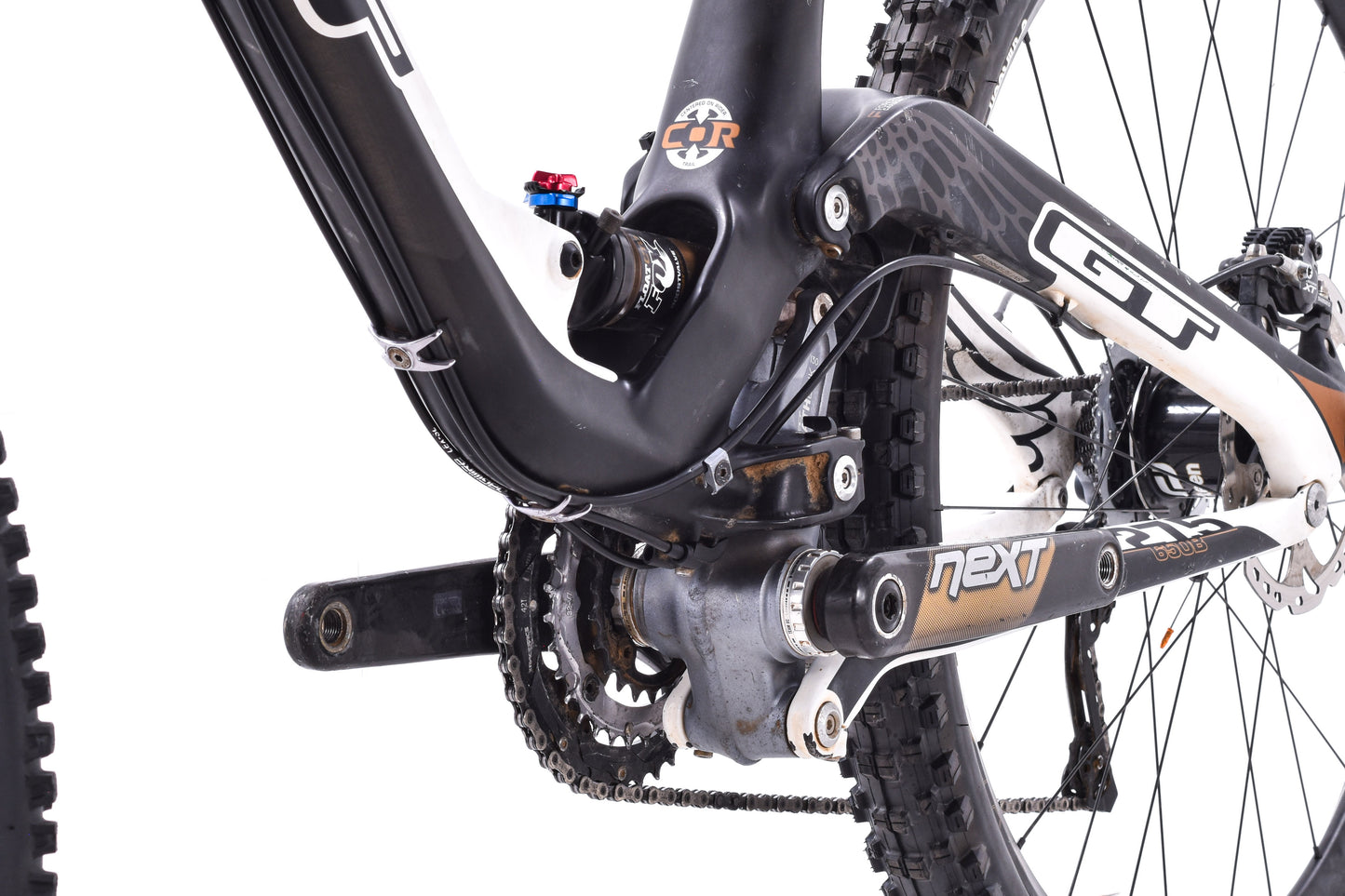 USED 2014 GT Sensor Team 27.5" Carbon Full Suspension Mountain Bike XL Shimano XTR 3x10 speed Fox Kashima