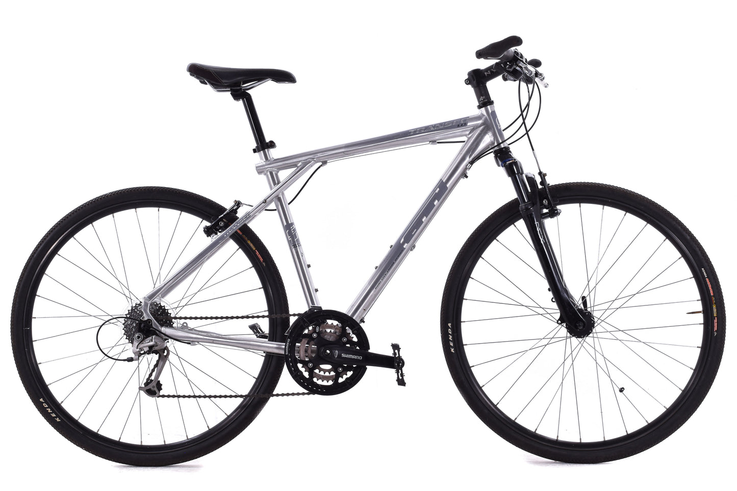USED GT Transeo 1.0 XL Dual Sport Hybrid Bike Silver 3x9 speed
