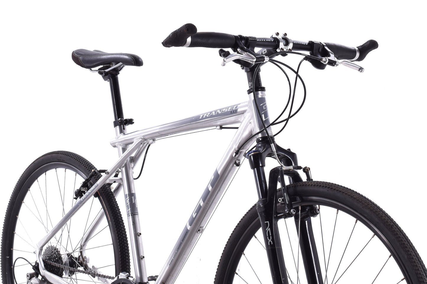 USED GT Transeo 1.0 XL Dual Sport Hybrid Bike Silver 3x9 speed