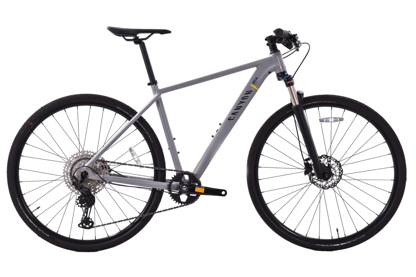 USED Canyon Pathlite 6 Alloy Gravel Hybrid Bike Small 1x12 Speed Gray/Black