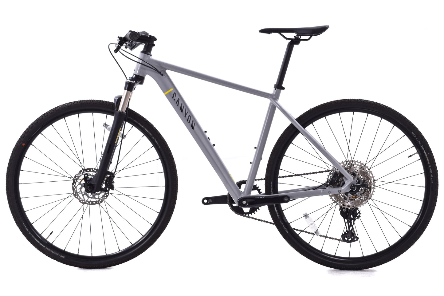 USED Canyon Pathlite 6 Alloy Gravel Hybrid Bike Small 1x12 Speed Gray/Black