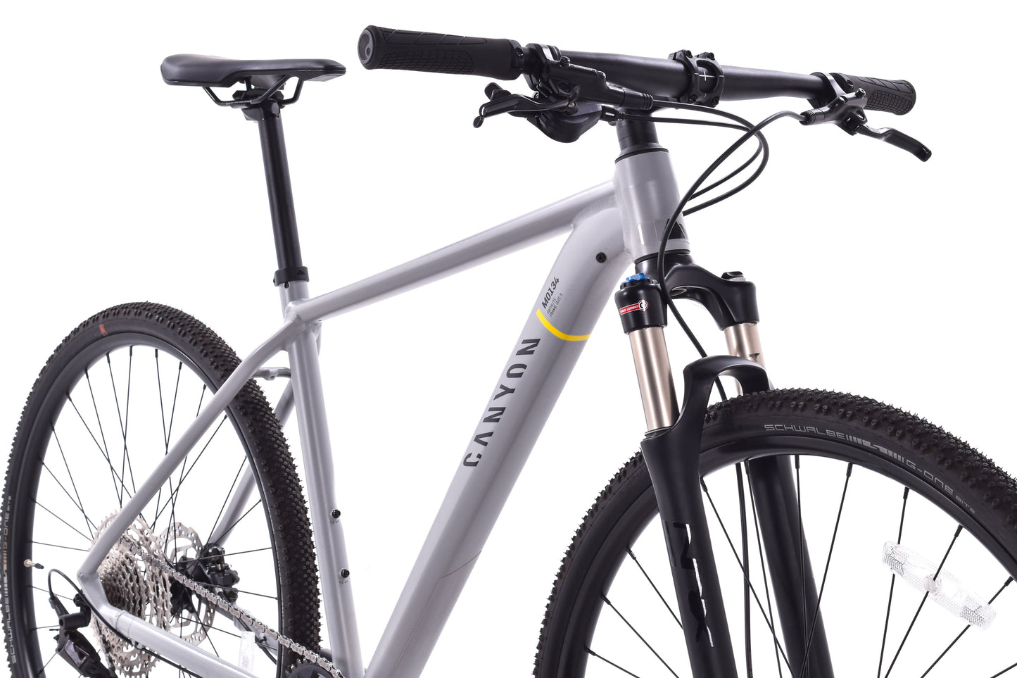 USED Canyon Pathlite 6 Alloy Gravel Hybrid Bike Small 1x12 Speed Gray/Black