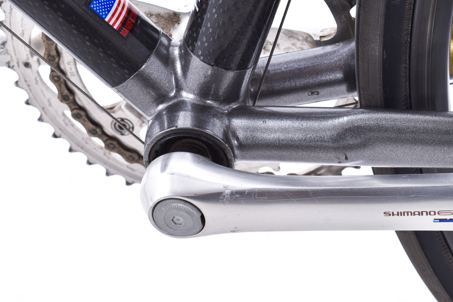 USED Vintage Trek 2300 Carbon/Aluminum Lugged 56cm Road Bike Shimano 600 Tri Color STI 2x8 speed -AS IS