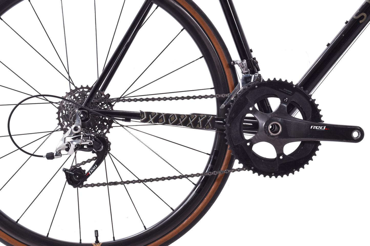 USED Stinner Gibraltar 54cm Custom Steel Road Bike w/ Carbon Wheels SRAM Red/Force 22 Rim Brake