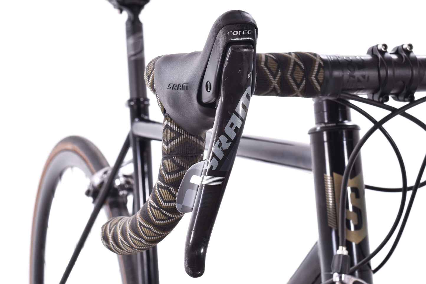 USED Stinner Gibraltar 54cm Custom Steel Road Bike w/ Carbon Wheels SRAM Red/Force 22 Rim Brake