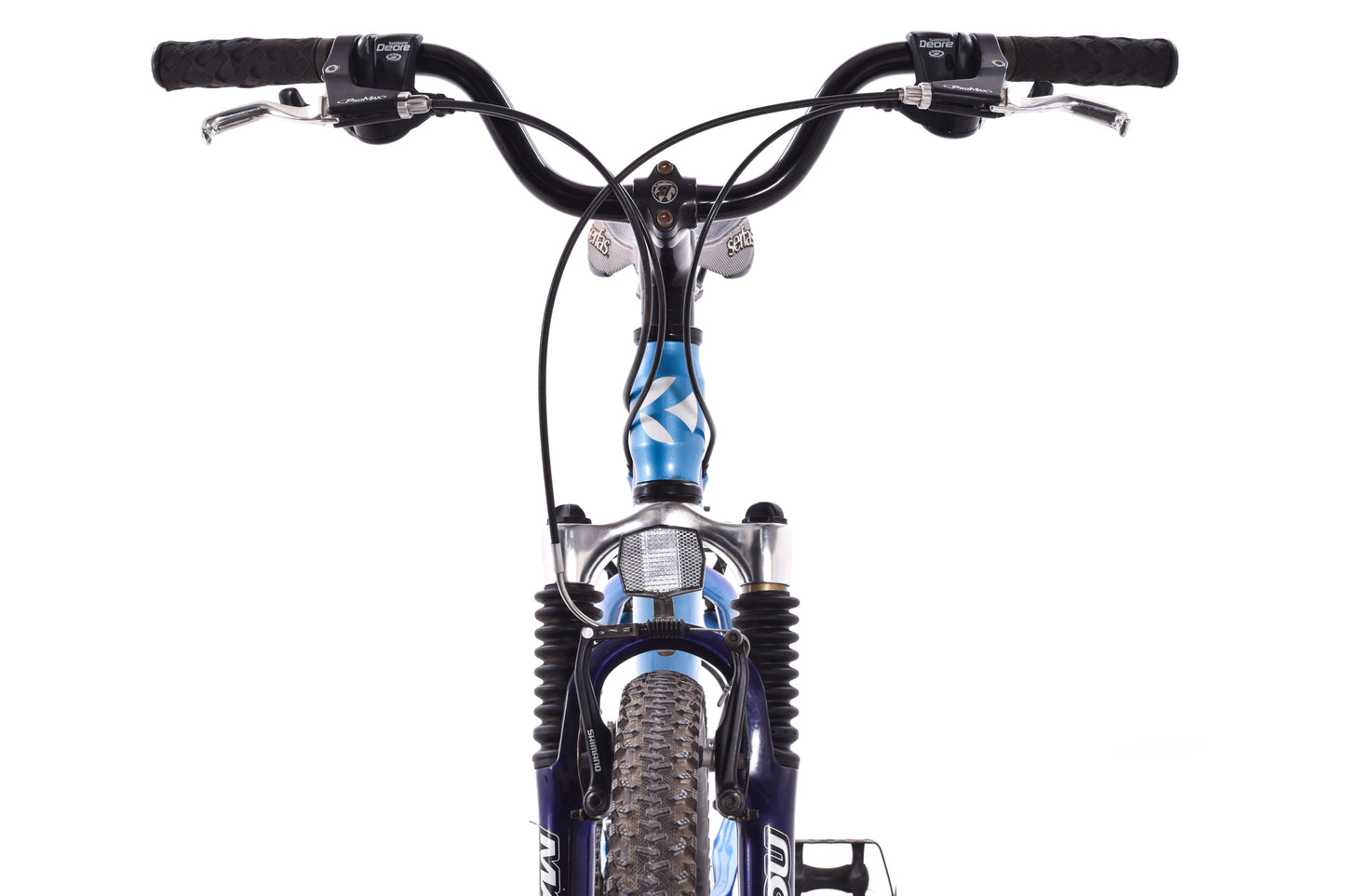 USED Klein Attitude Alloy XS Mountain Bike 3x9 Speed Shimano Deore Blue Fade 26"