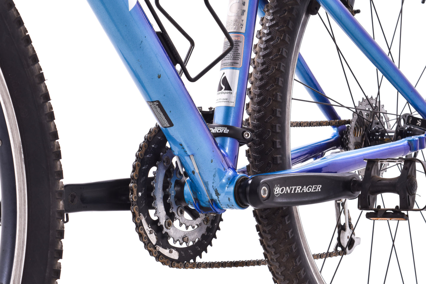 USED Klein Attitude Alloy XS Mountain Bike 3x9 Speed Shimano Deore Blue Fade 26"