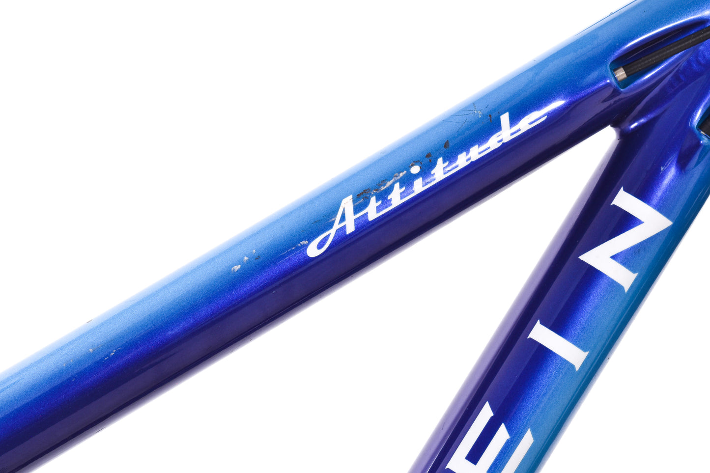 USED Klein Attitude Alloy XS Mountain Bike 3x9 Speed Shimano Deore Blue Fade 26"
