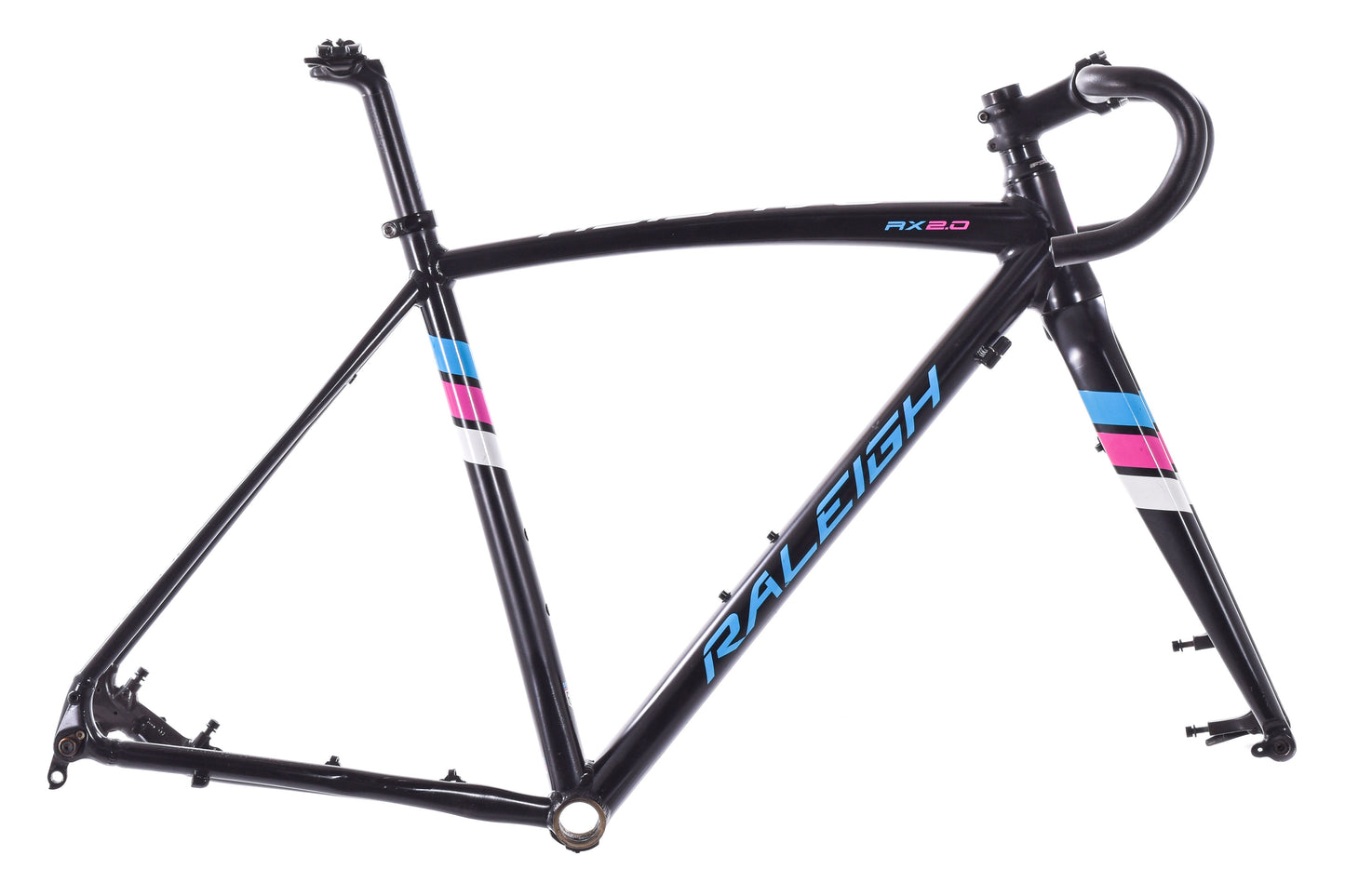 USED Raleigh RX 2.0 52cm Aluminum Cyclocross Frame w/ Carbon Fork Disc Brake
