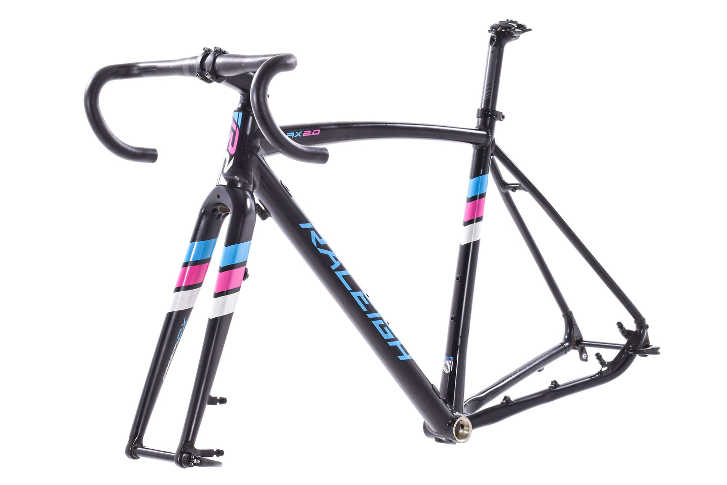 USED Raleigh RX 2.0 52cm Aluminum Cyclocross Frame w/ Carbon Fork Disc Brake