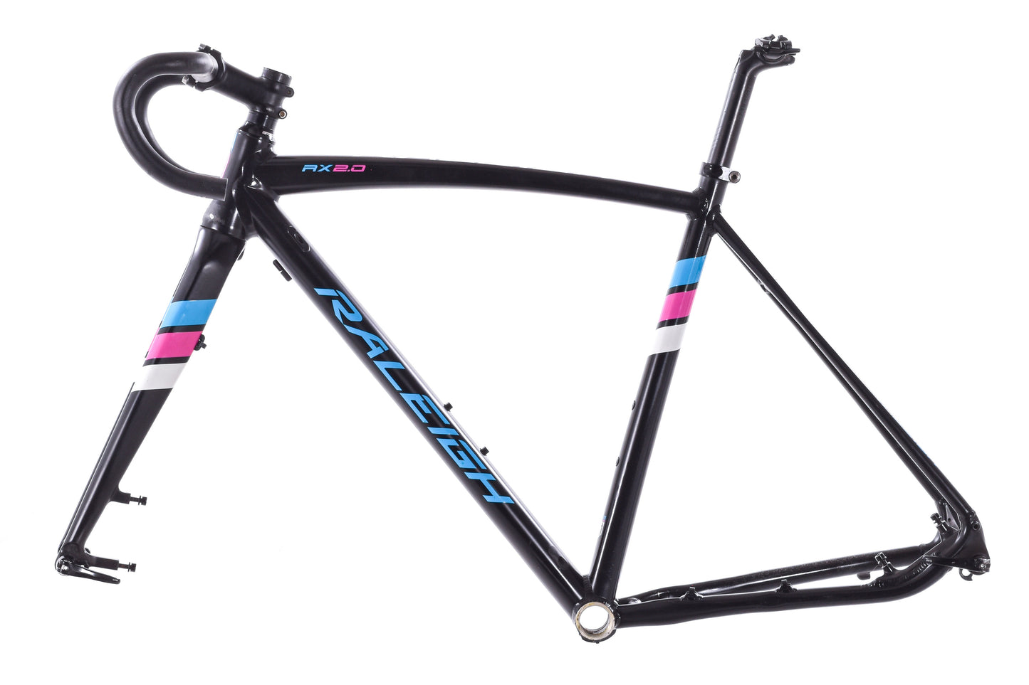 USED Raleigh RX 2.0 52cm Aluminum Cyclocross Frame w/ Carbon Fork Disc Brake