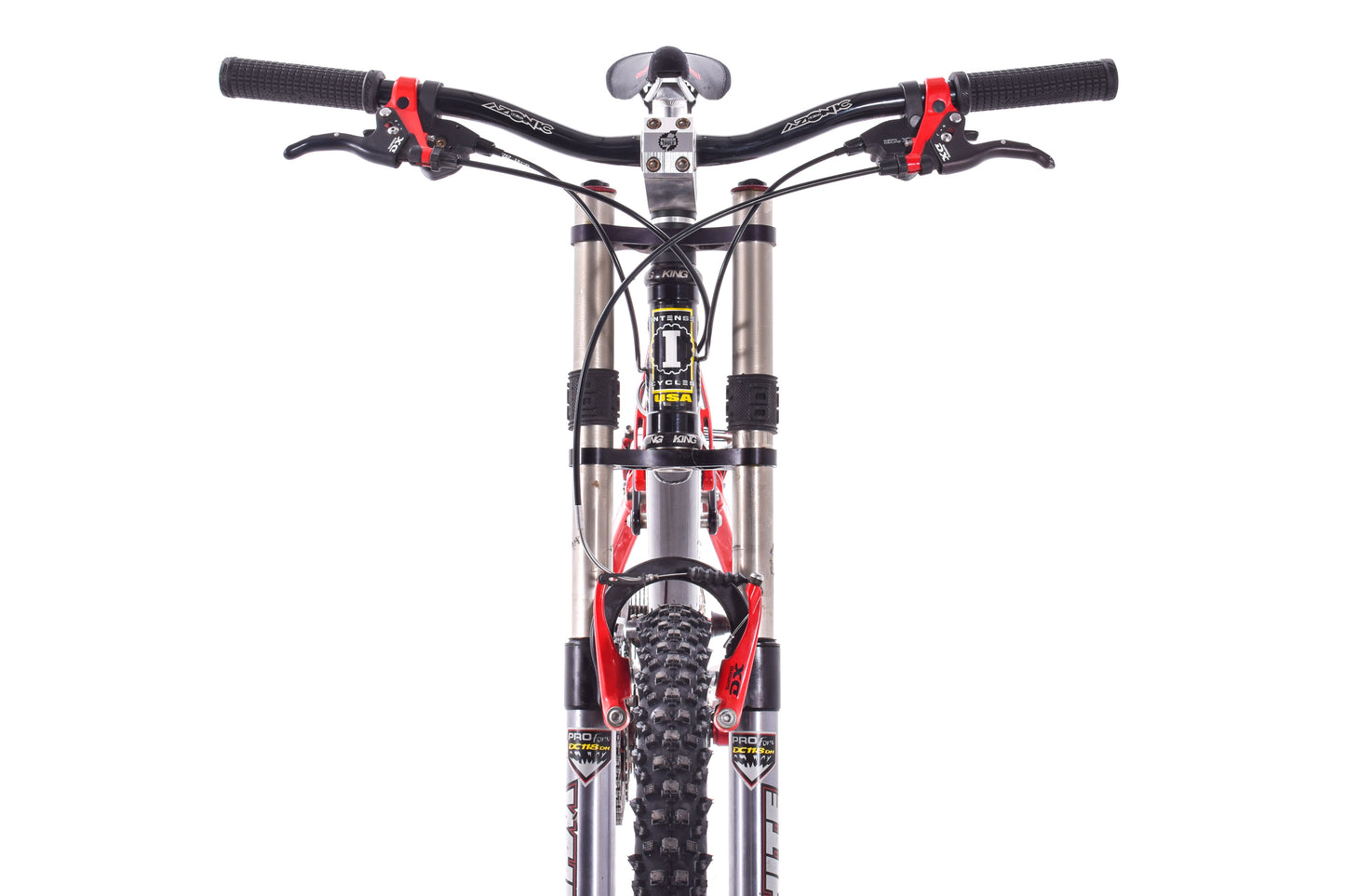 USED Intense Uzzi SL Large Mountain Bike 3x8 Speed White Brothers Fork Shimano Deore