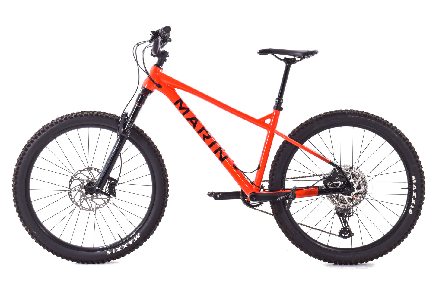 USED Marin San Quentin 3 Hardtail Mountain Bike Medium 27.5" Shimano Deore 1x12 speed Red/Orange