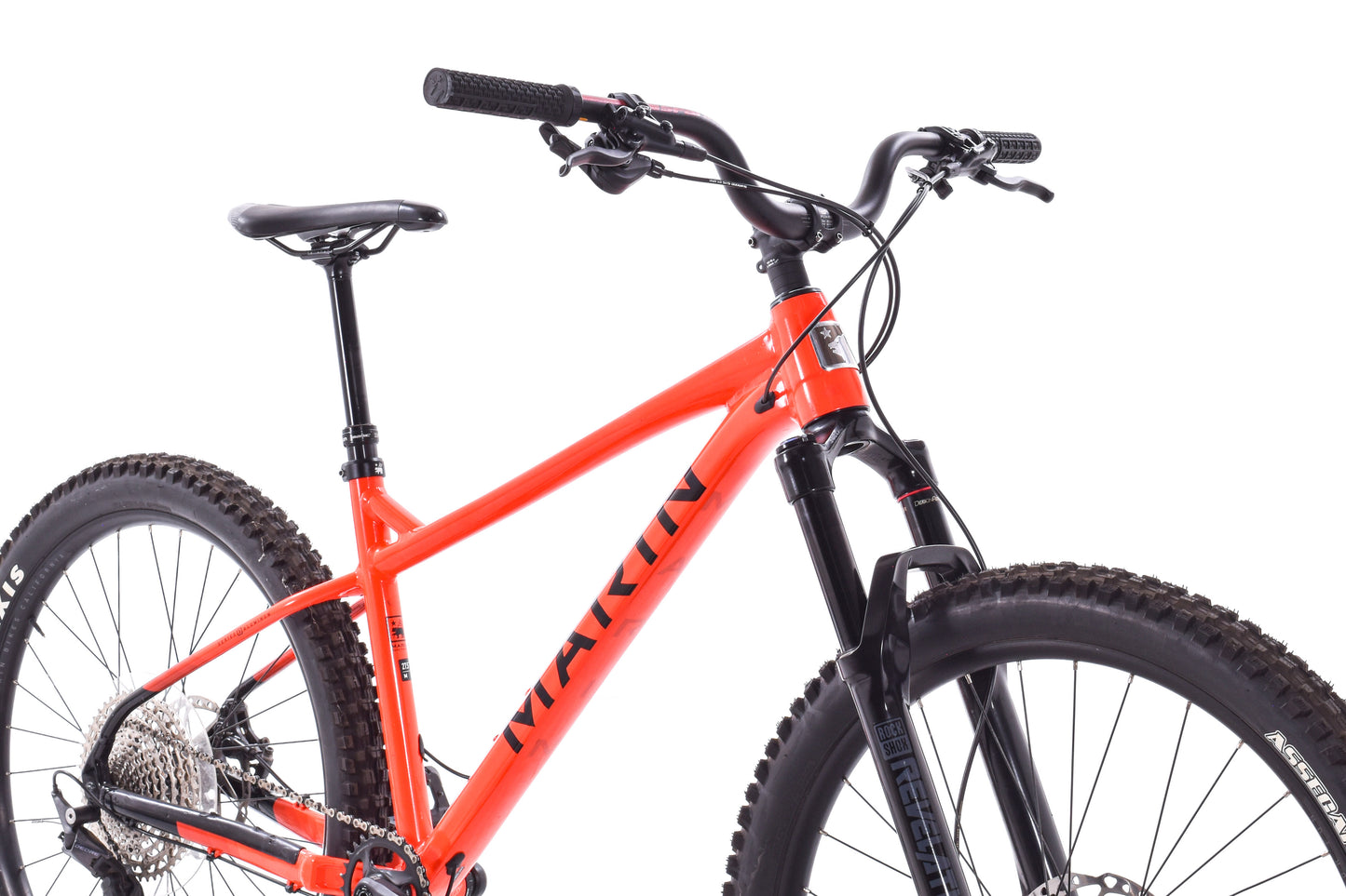 USED Marin San Quentin 3 Hardtail Mountain Bike Medium 27.5" Shimano Deore 1x12 speed Red/Orange