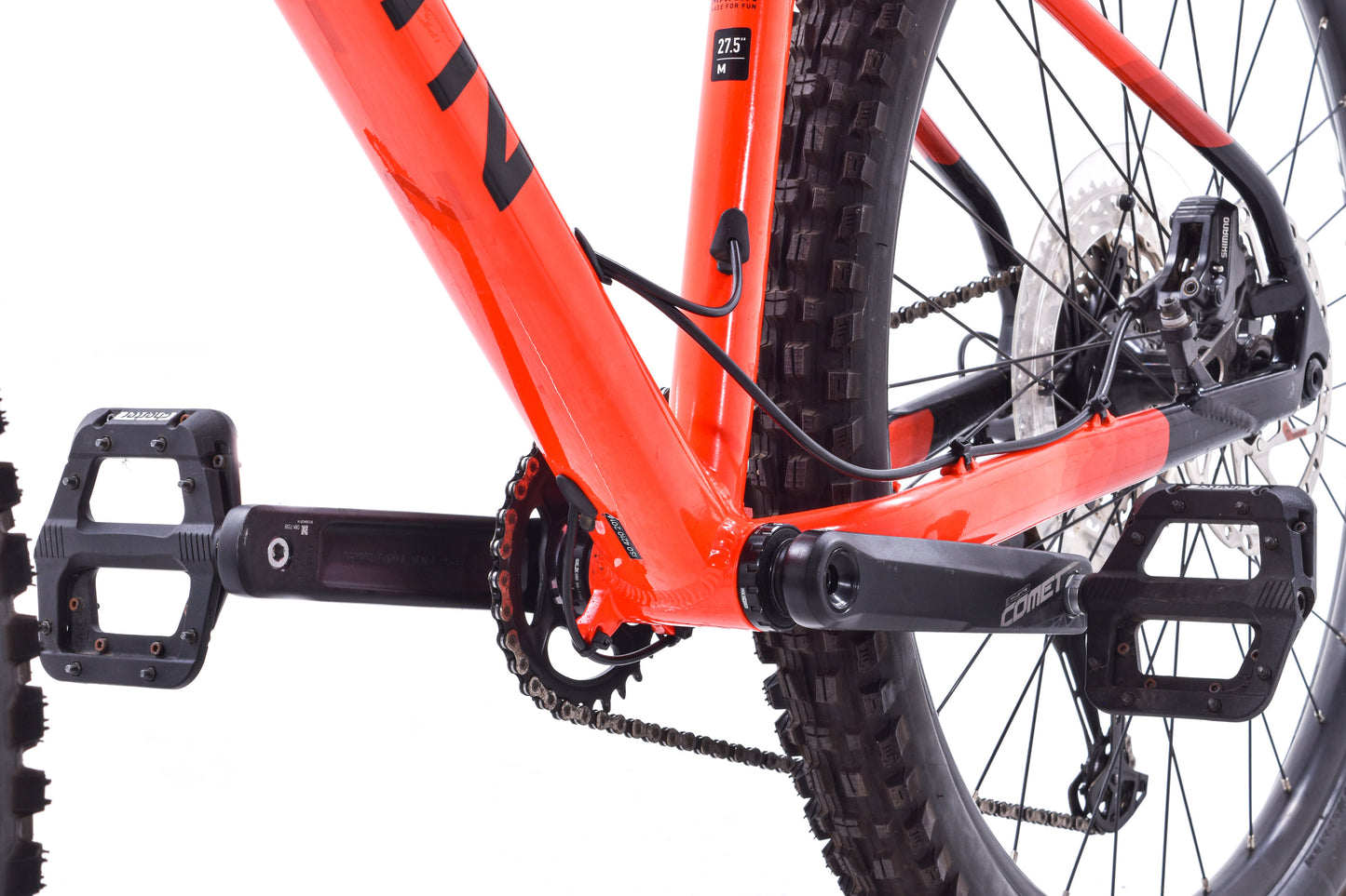 USED Marin San Quentin 3 Hardtail Mountain Bike Medium 27.5" Shimano Deore 1x12 speed Red/Orange