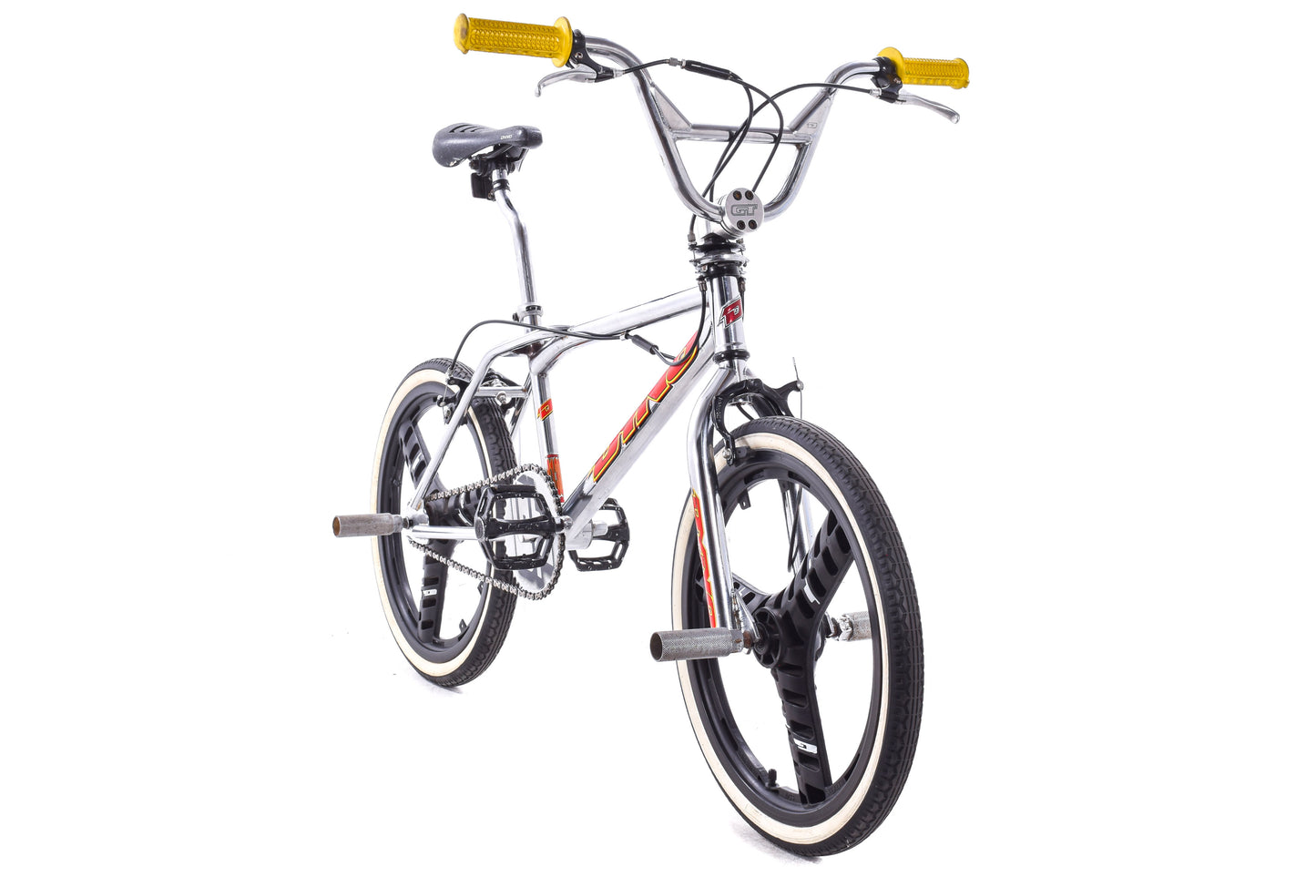 USED Vintage 1990's GT Dyno Air Chrome BMX w/ 20" Mag Wheels Freestyle - AS IS
