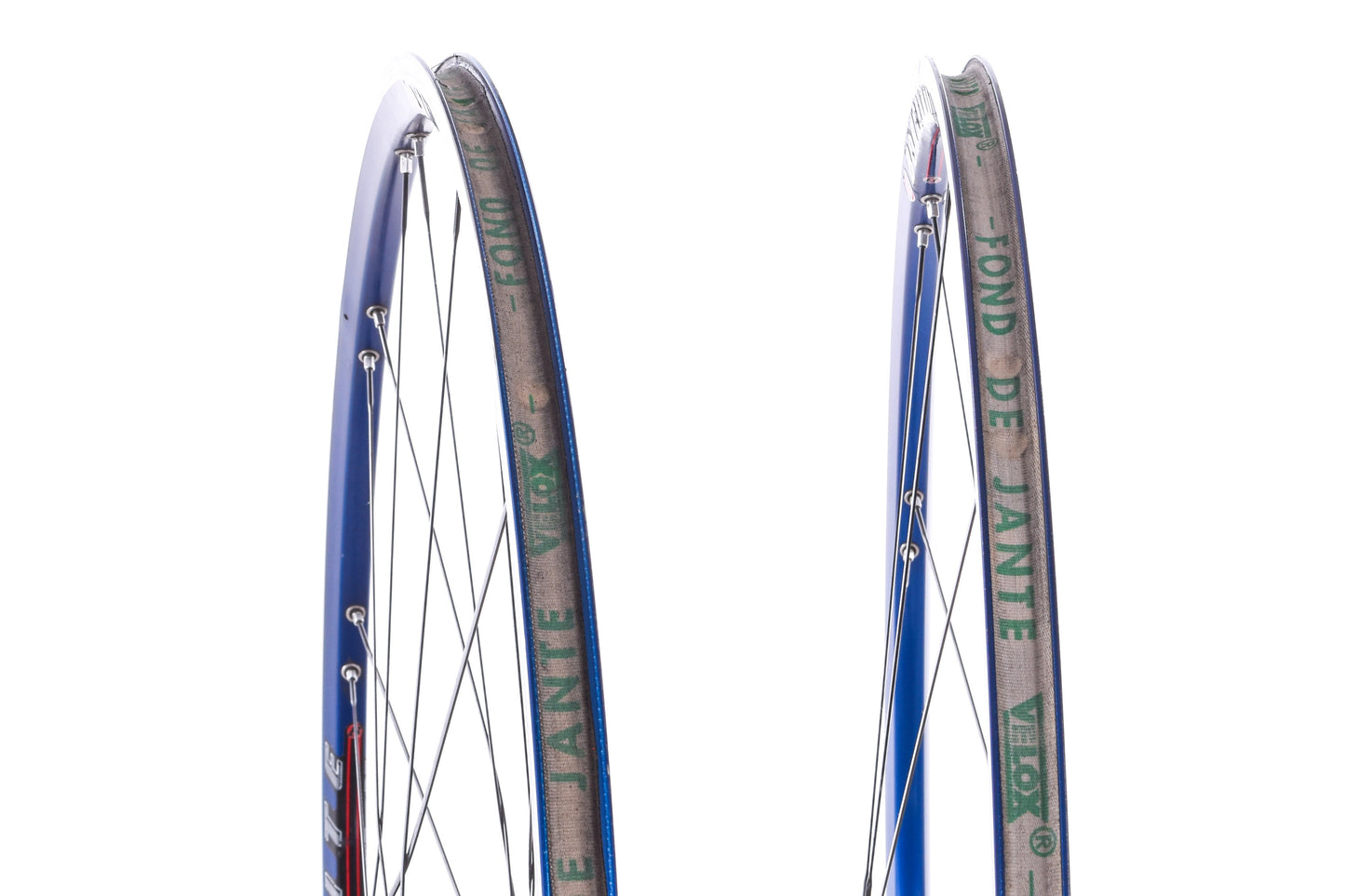 USED Bontrager Race Lite 700C Blue Alloy Road Wheelset Quick Release Rim Brake 8/9/10 Speed Shimano HG