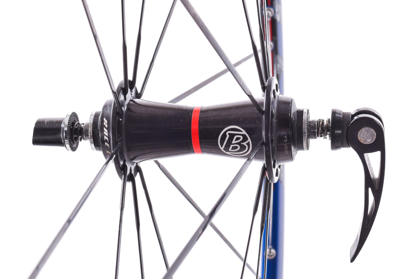 USED Bontrager Race Lite 700C Blue Alloy Road Wheelset Quick Release Rim Brake 8/9/10 Speed Shimano HG