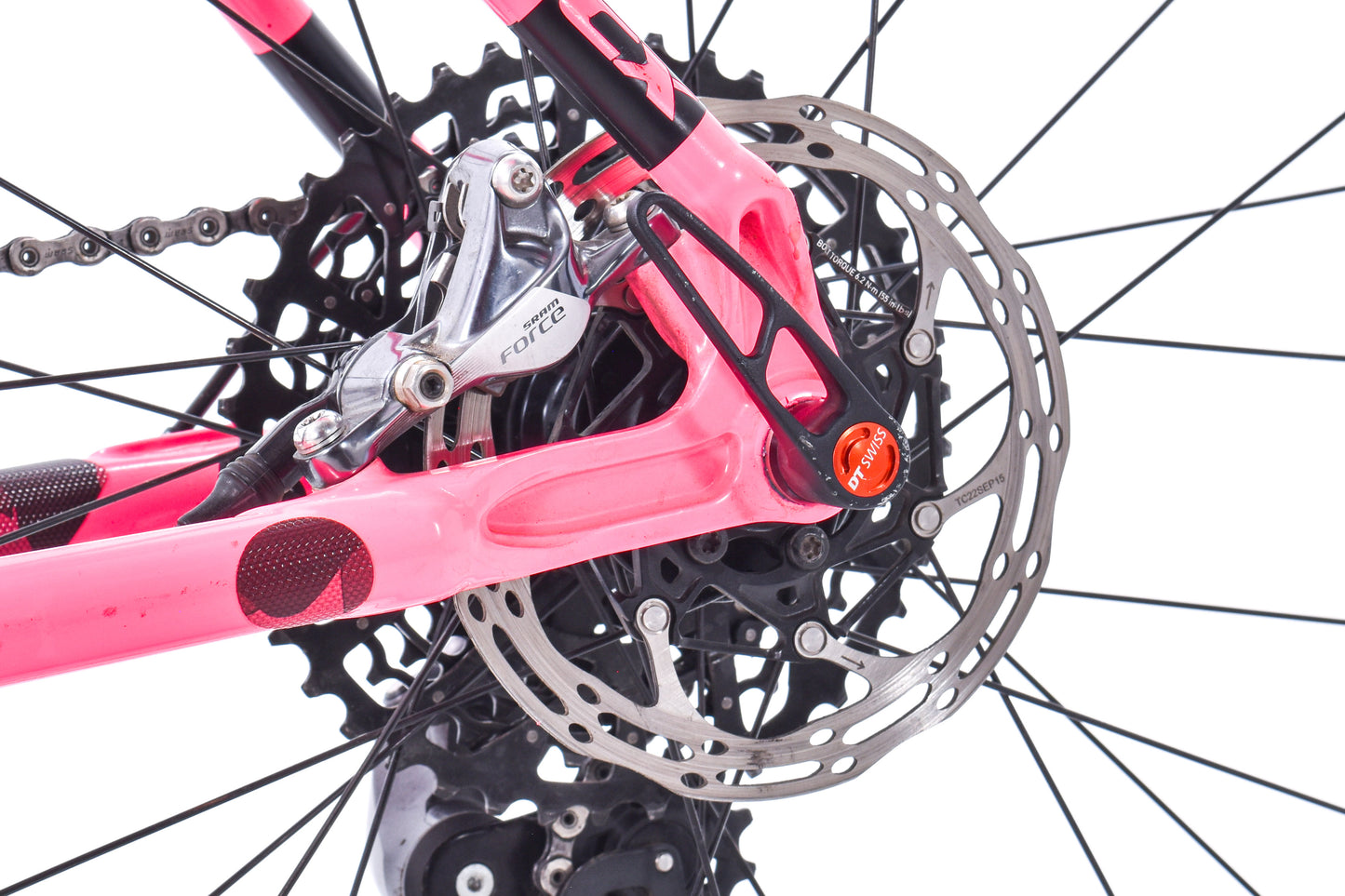 USED Turner Cyclosys 52cm Aluminum Cyclocross / Gravel Bike SRAM Force 1x11 Pink/Black