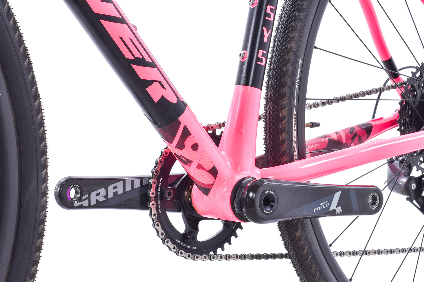 USED Turner Cyclosys 52cm Aluminum Cyclocross / Gravel Bike SRAM Force 1x11 Pink/Black