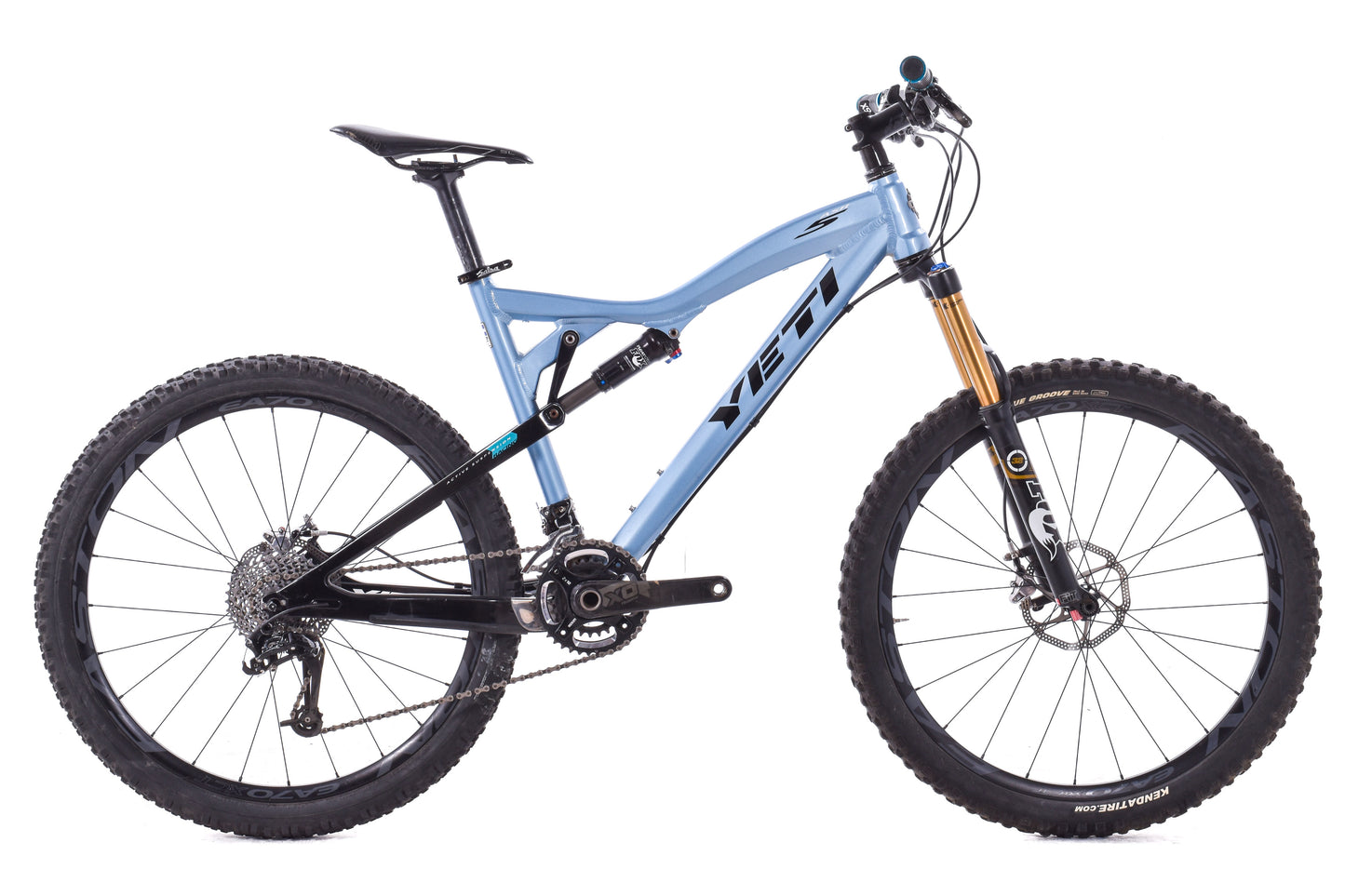 USED Yeti ASR 5 Medium 26" Full Suspension Alloy Mountain Bike SRAM 2x10 speed Blue