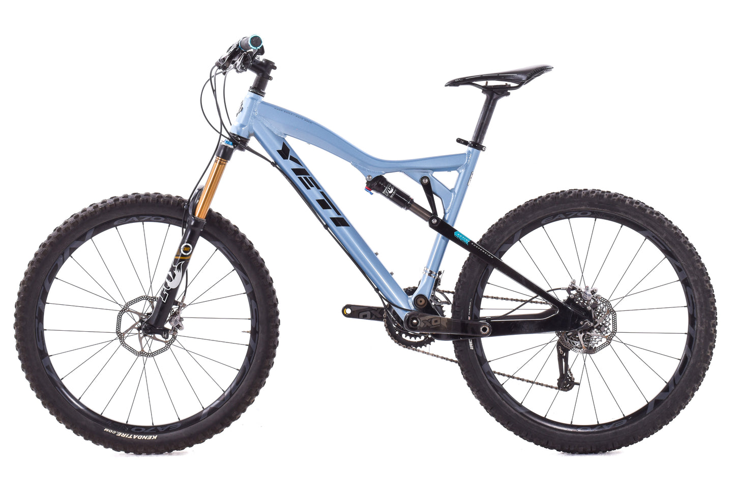 USED Yeti ASR 5 Medium 26" Full Suspension Alloy Mountain Bike SRAM 2x10 speed Blue