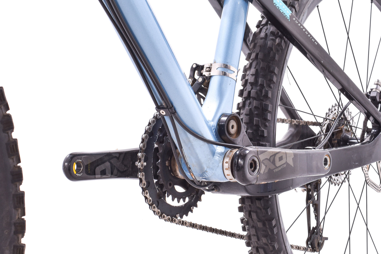 USED Yeti ASR 5 Medium 26" Full Suspension Alloy Mountain Bike SRAM 2x10 speed Blue