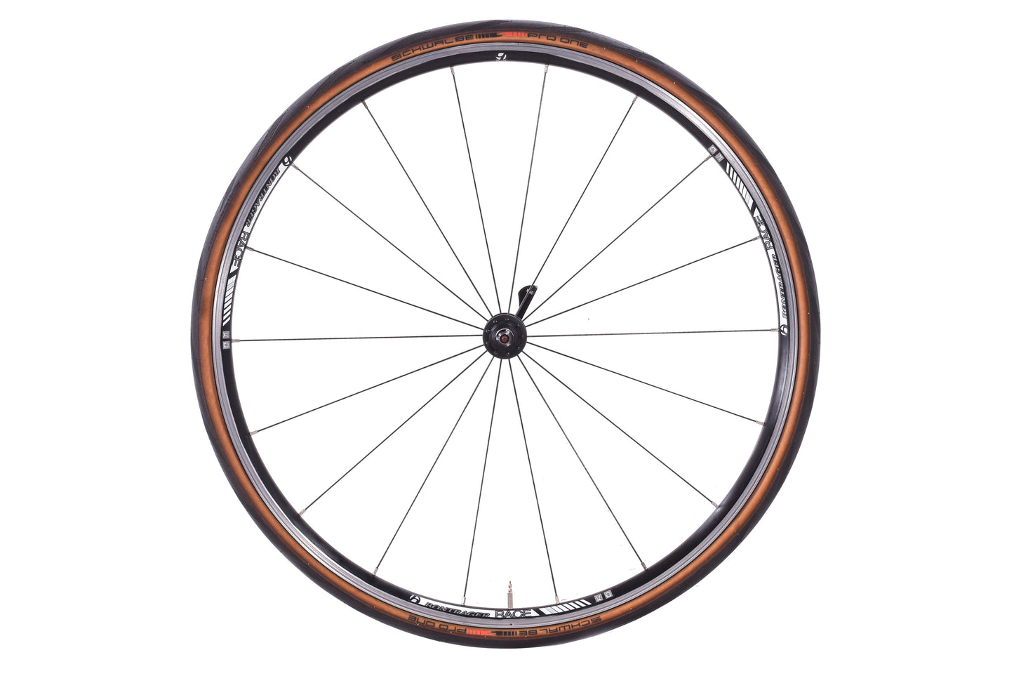 USED Bontrager Race 700C Road Front Wheel Alloy Tubeless Rim Brake Quick Release