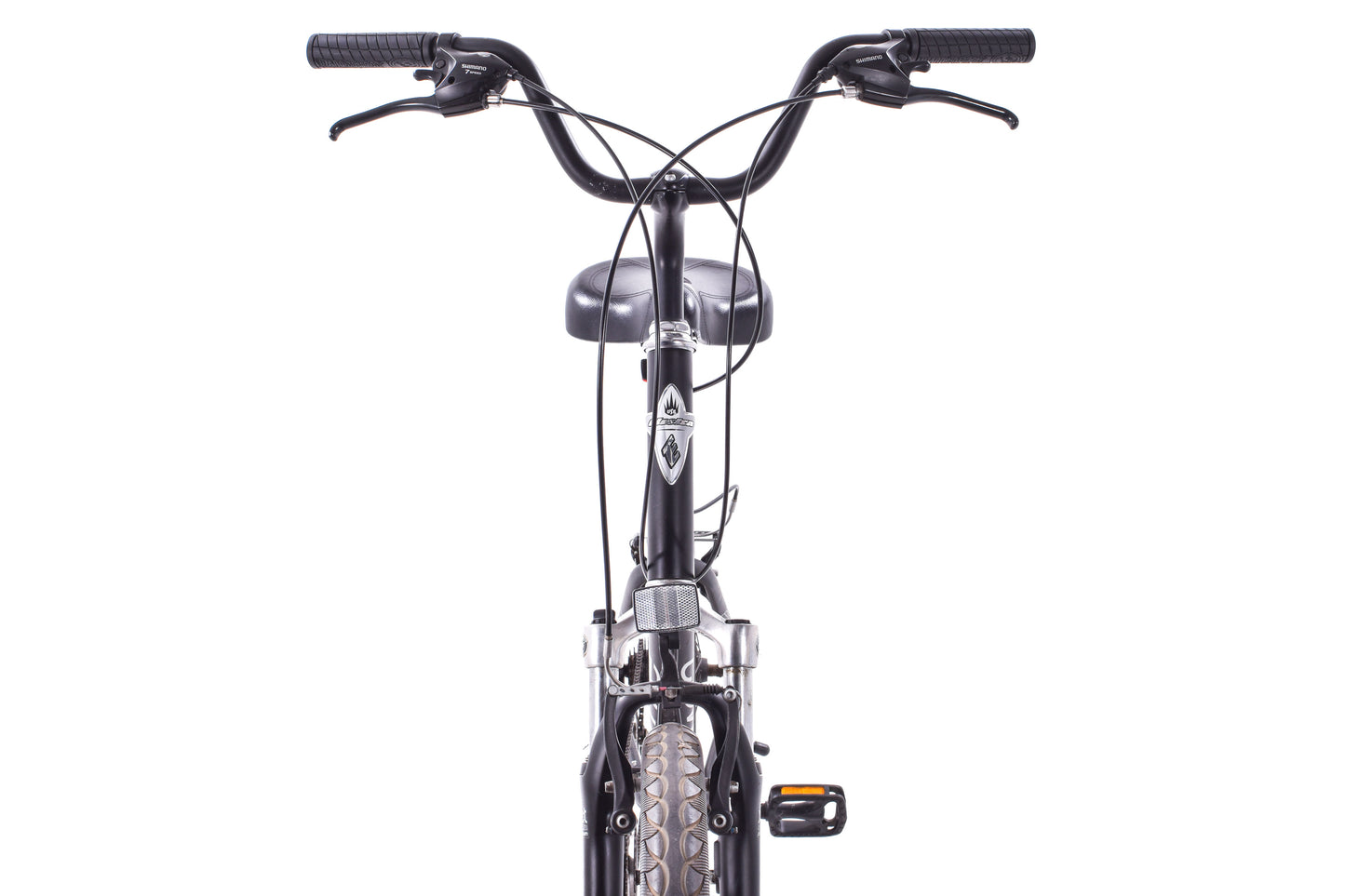 USED Electra Townie 21D Beach Cruiser Black Shimano 3x7 Front Suspension