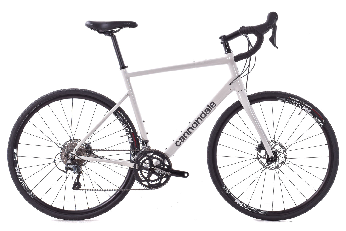 USED Cannondale Synapse AL2 Disc 58cm Road Bike Shimano Tiagra 2x10 speed White
