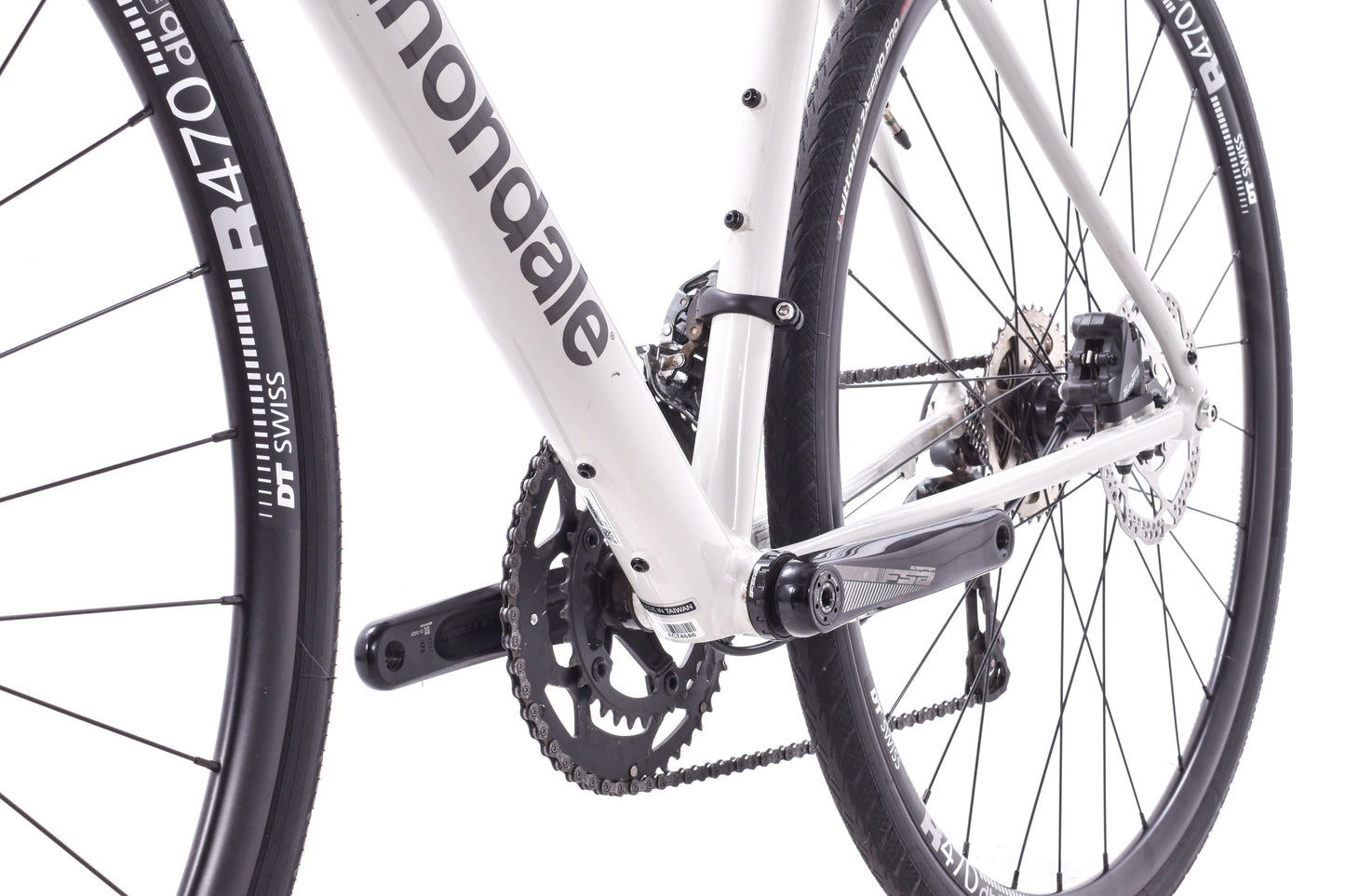 USED Cannondale Synapse AL2 Disc 58cm Road Bike Shimano Tiagra 2x10 speed White