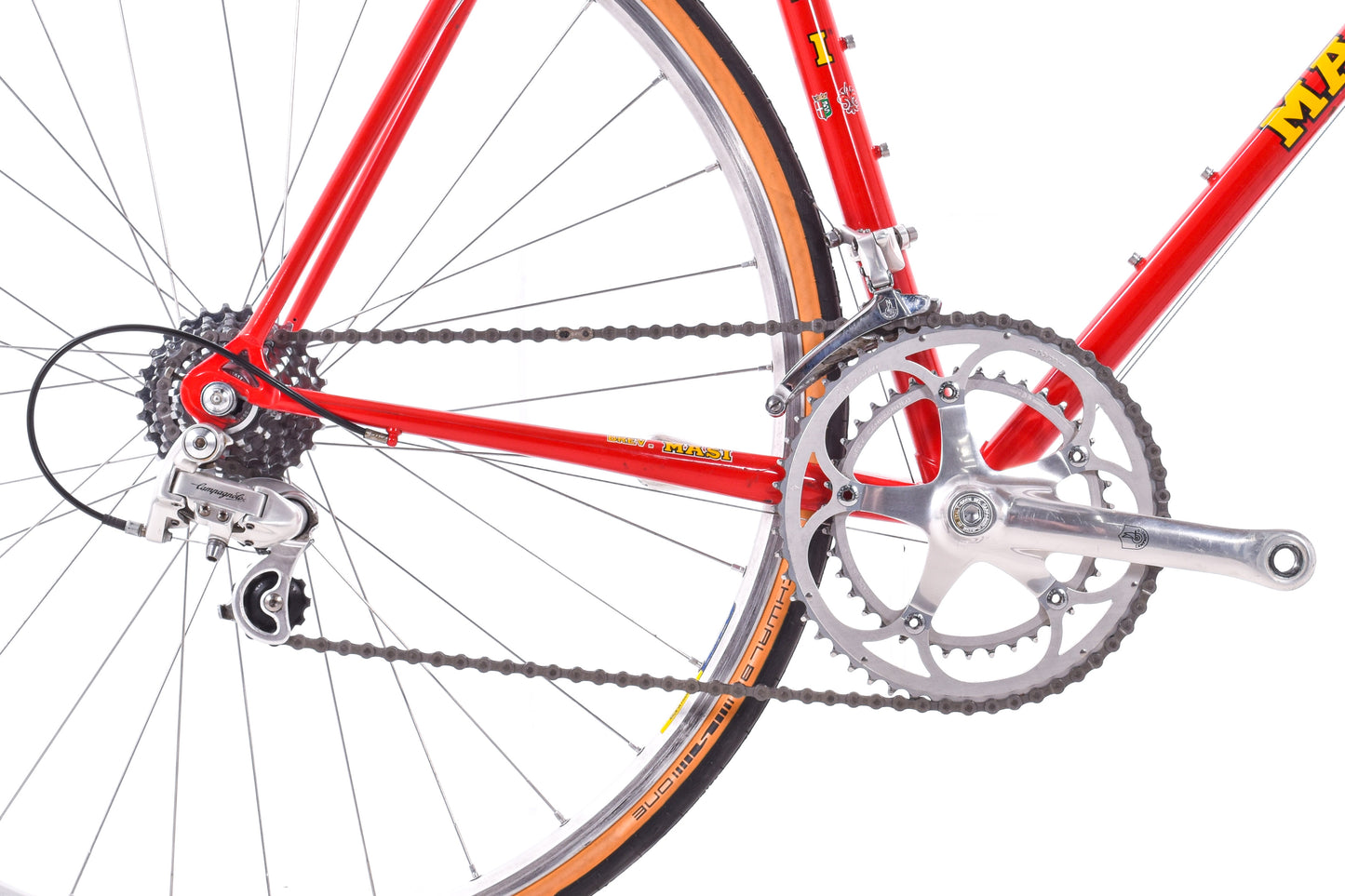 USED Vintage 1990/91 Masi Gran Corsa Lugged Columbus Steel 56cm Road Bike Campagnolo 2x8 speed