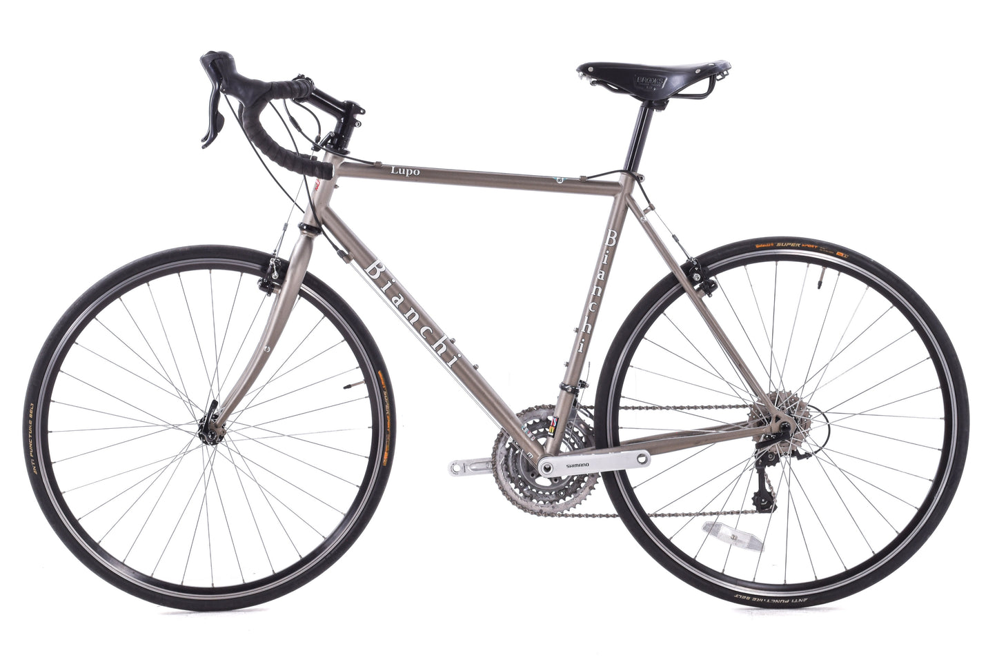 USED Bianchi Lupo Steel Road Bike 55cm Shimano 3X9 Cantilever Brakes