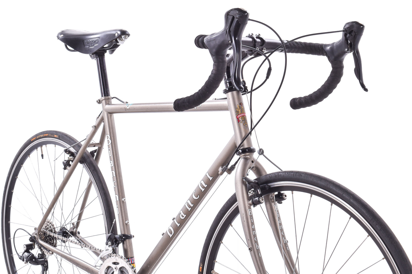 USED Bianchi Lupo Steel Road Bike 55cm Shimano 3X9 Cantilever Brakes