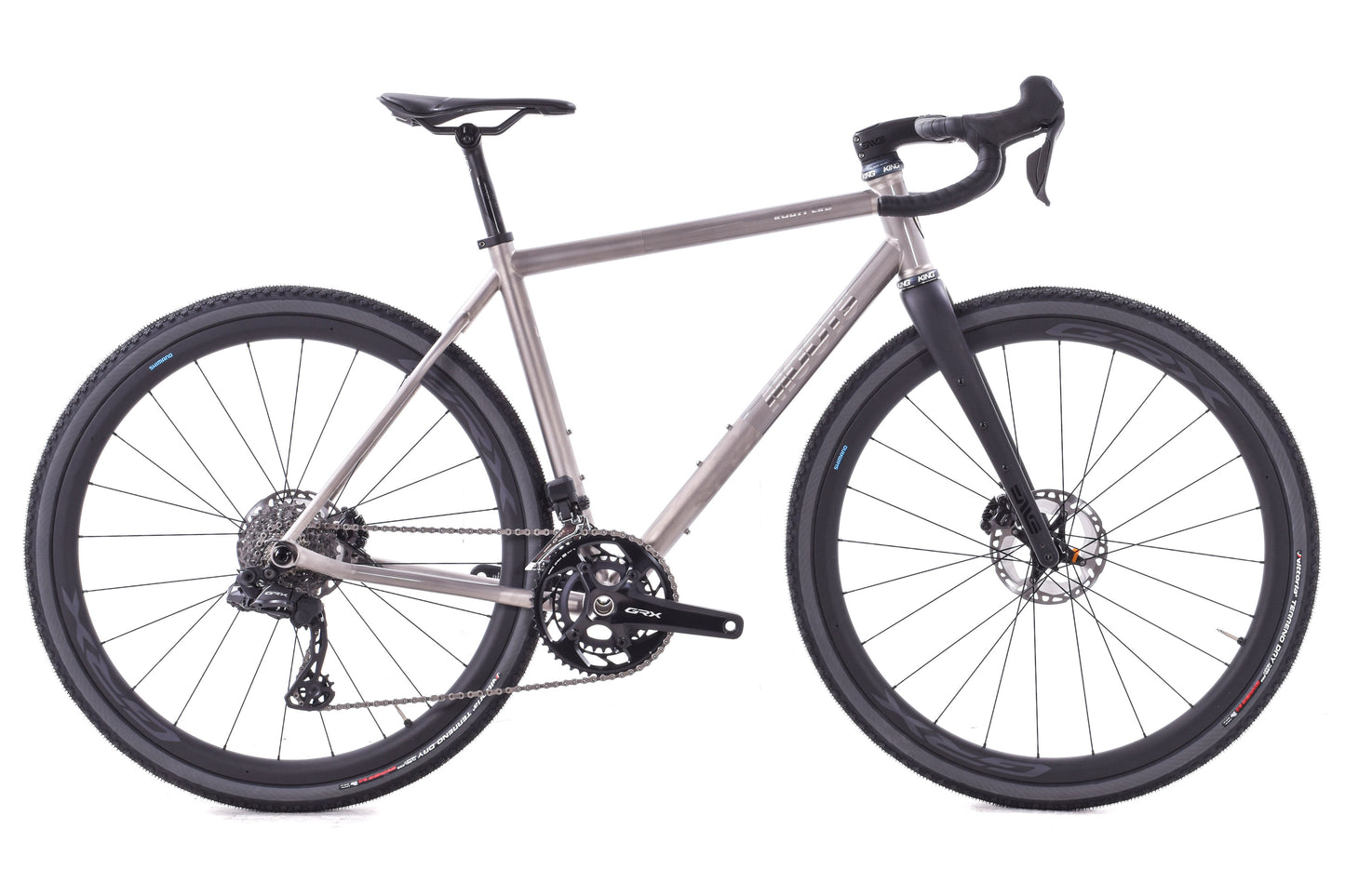 USED 2024 Moots Routt CRD 54cm Titanium Gravel Bike Shimano GRX Di2 2x12 speed 700C Carbon Wheels